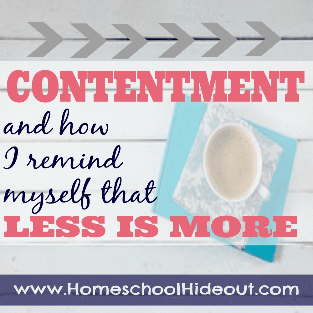 Being content with what you have isn't so hard!