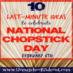 10 last minute ideas to celebrate National Chopstick Day