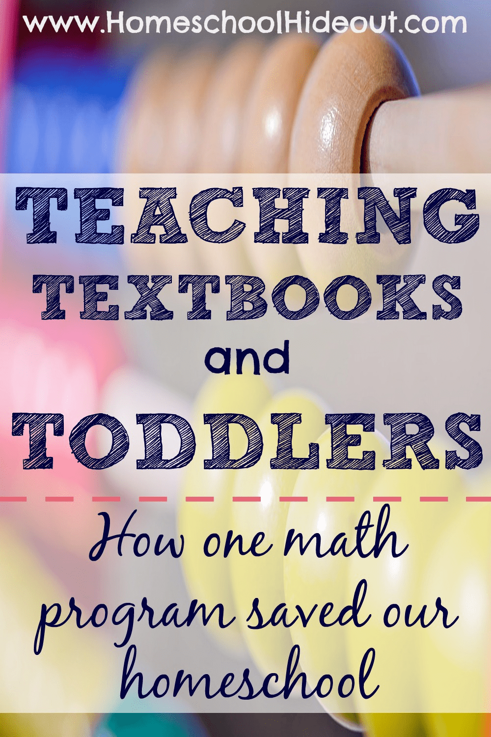 Ever wonder how homeschoolers get anything done with a toddler around? Teaching Textbooks is the secret! Gotta admit-it changed our entire school day once we started using it!