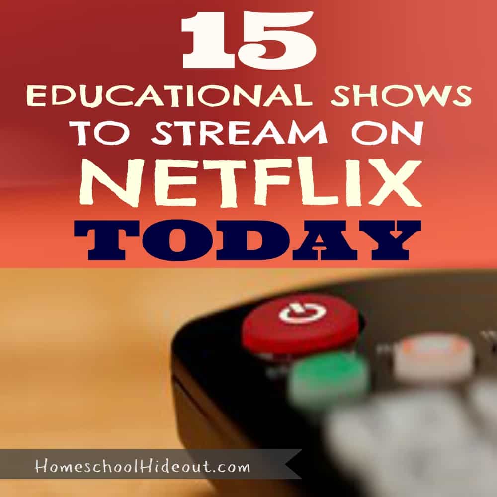 Epic list of educational shows to stream on Netflix! Perfect for homeschool families and kids of all ages!