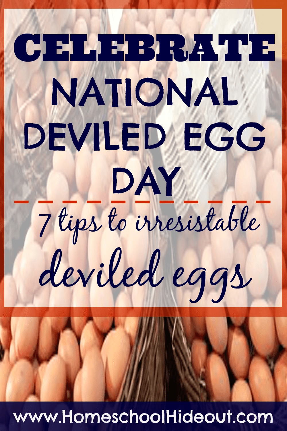 What a fun idea to elebrate National Deviled Egg Day! Not to mention tip #4 is pure genius!