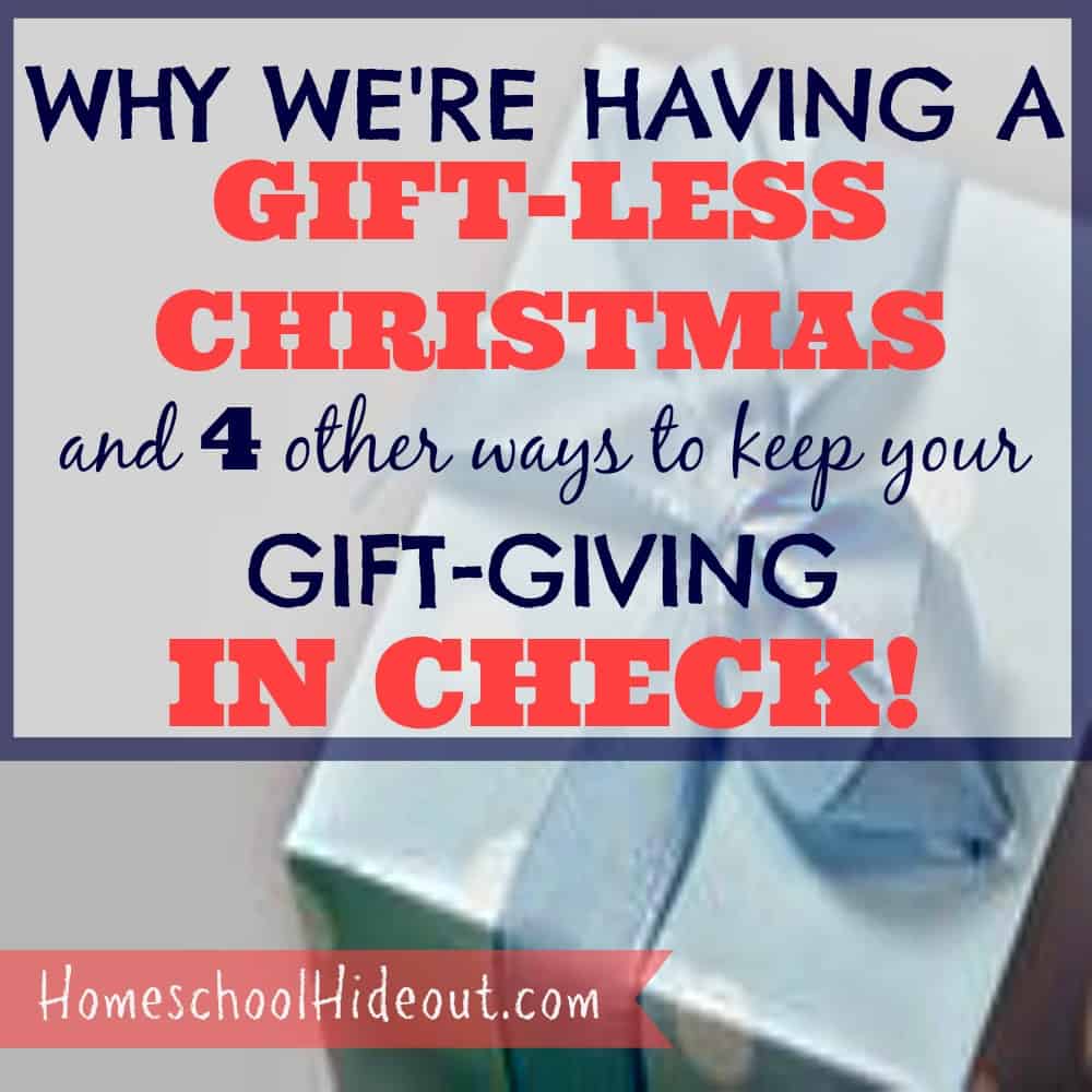 Genius ideas to tame the gift giving or have a gift-less Christmas. MUST TRY THIS YEAR! Our kids NEED to learn to be content.