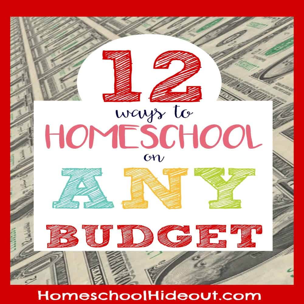 Love these ideas on how to homeschool on ANY budget! Great tips for keeping costs down and finding FREE activities.