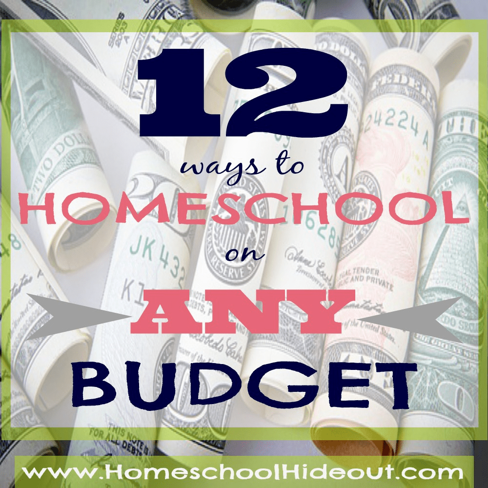 Simple ideas to homeschool on ANY budget!