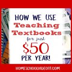Teaching Textbooks on a Budget