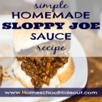 Simple Homemade Sloppy Joe Sauce Recipe