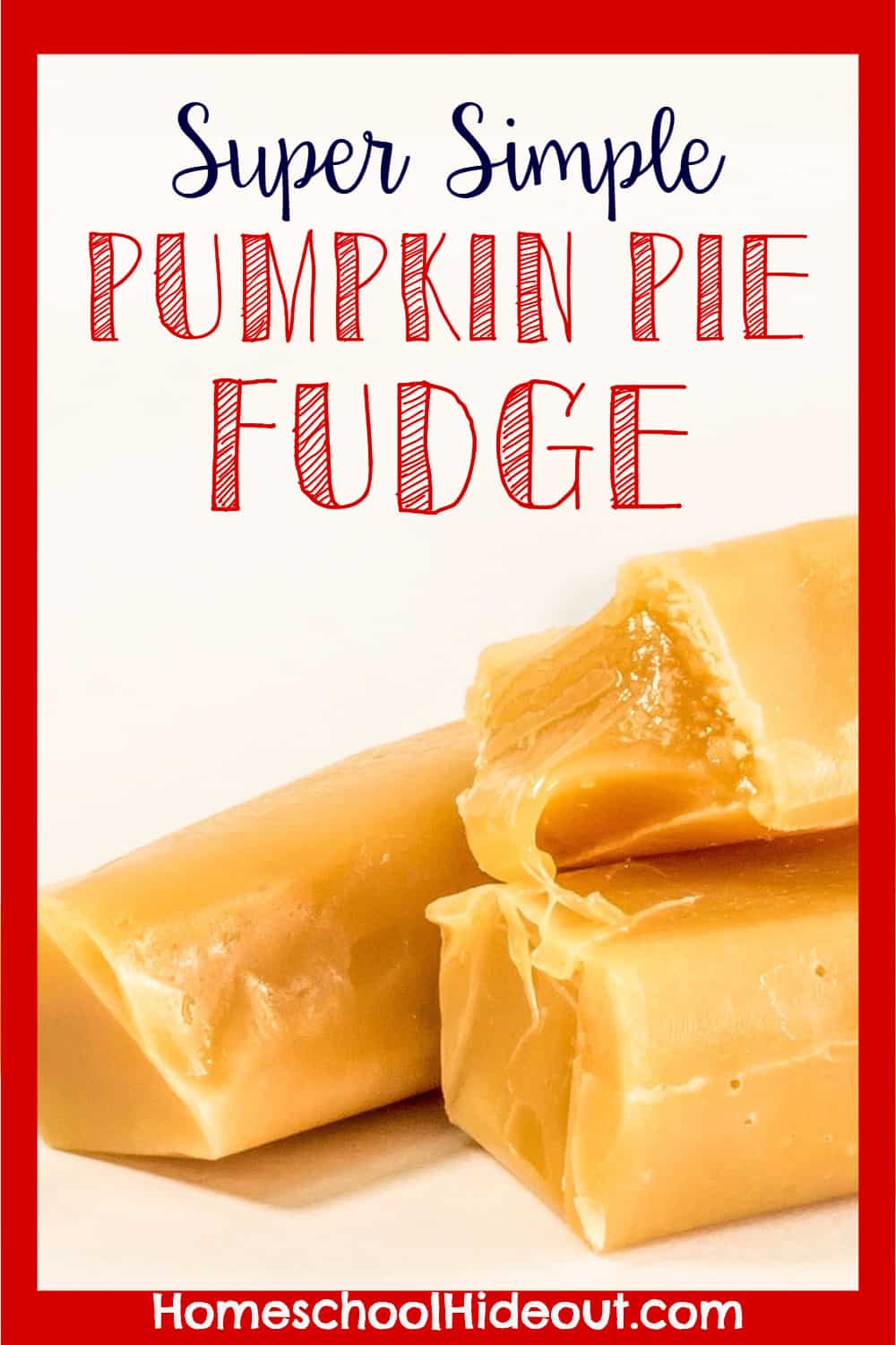 Pumpkin Pie Fudge is as easy as it is delicious. I already had all the ingredients ON HAND, too! YAY!