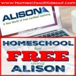Homeschool for FREE using Alison!