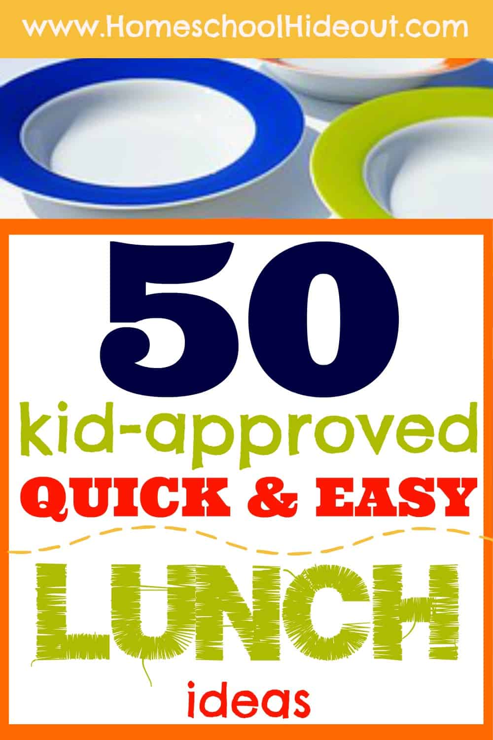 Sick of sandwiches? I LOVE this list of quick and easy foods to make the kids for lunch. Waving goodbye to chips and sandwiches!