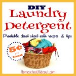 DIY Laundry Detergent with Printable Cheat Sheet