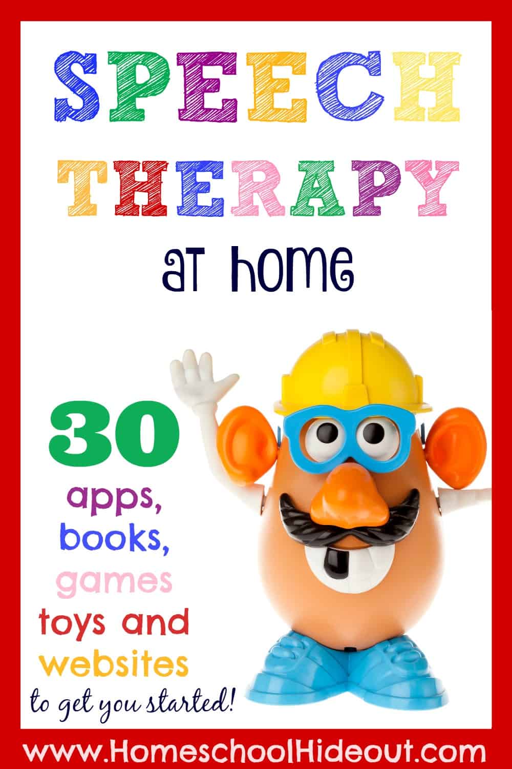 You CAN do speech therapy at home! Armed with this list of 30 resources, you can get started today.