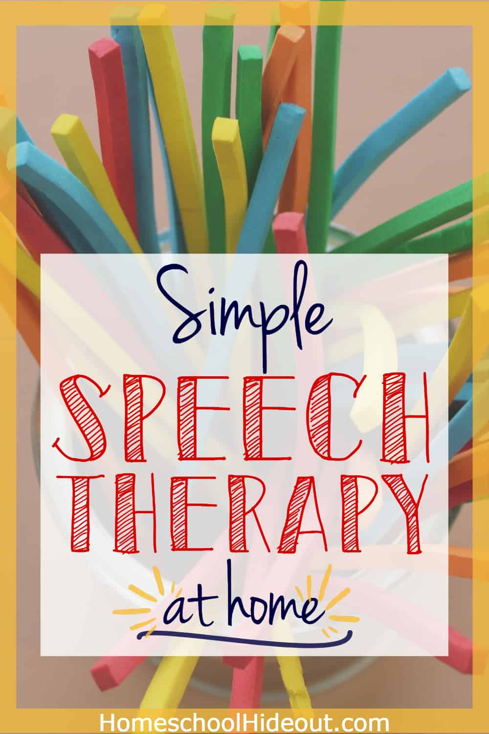 Great ideas for speech therapy at home!
