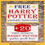Printable Harry Potter Bookmark