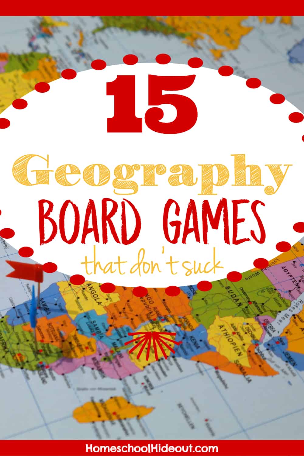 Review with the top 15 geography games! Need to brush up on your geography skills? We've got the top 15 geography board games that make learning locations, capitals and more a breeze! #geography #boardgames #familytime 