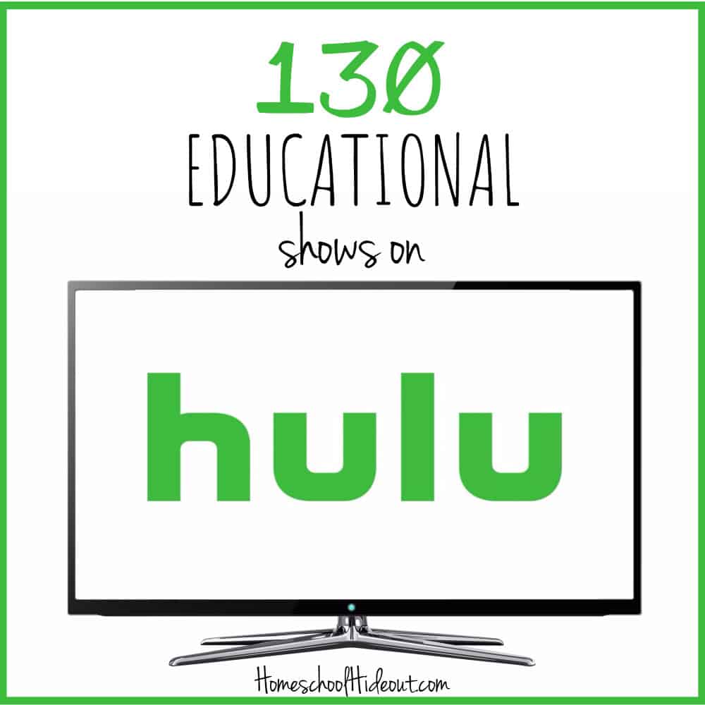 100 educational shows on Hulu that you just can't miss! #educational #homeschool #technology #hulu #onlinelearning