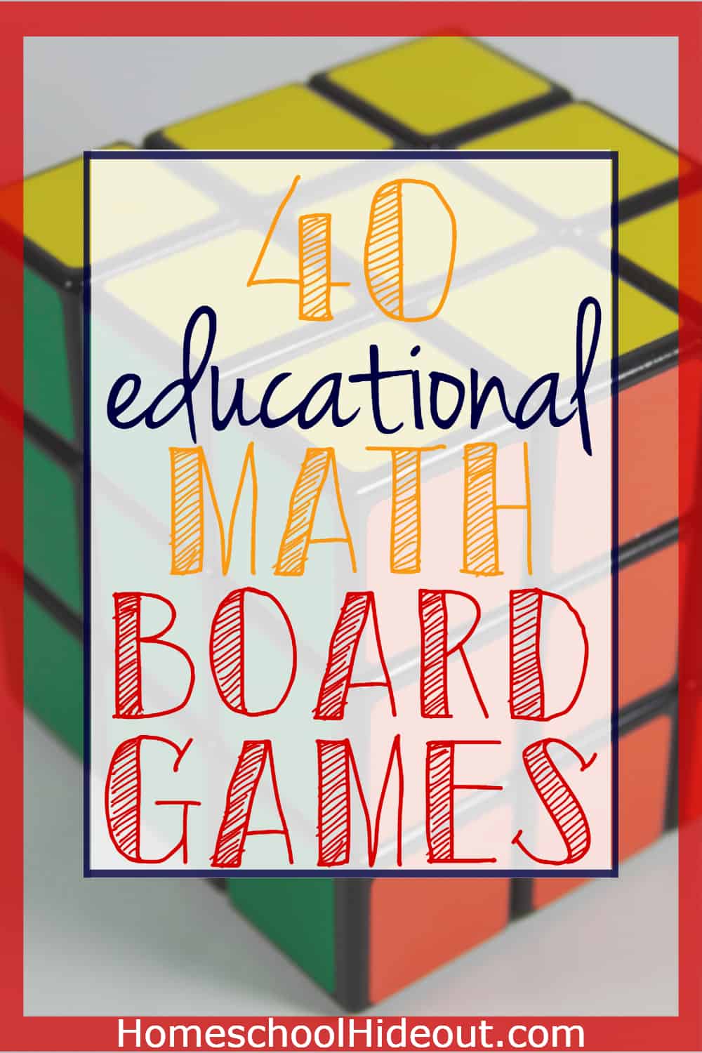 40 of the top educational math board games on the market! Take your #familygamenight to the next level!