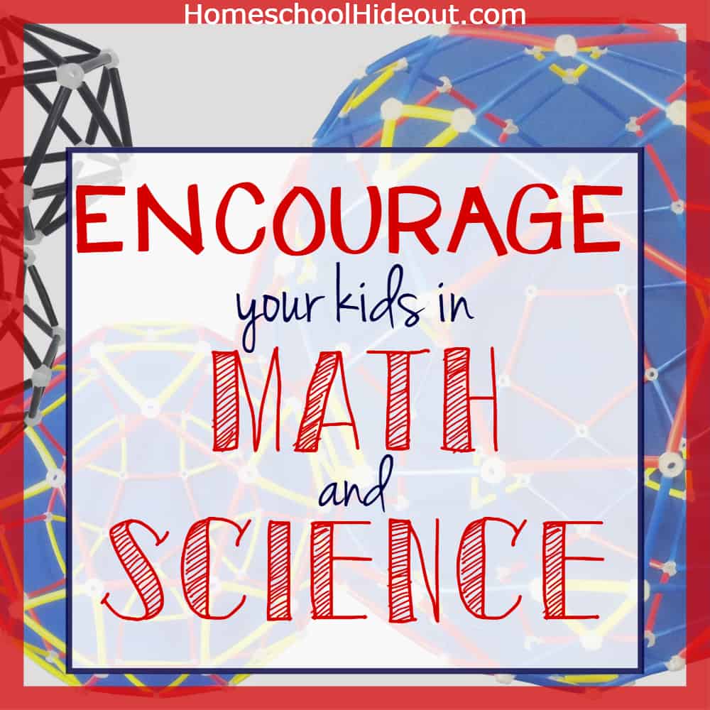 Math and science are just as important as reading. I love these ideas for encouraging our kids to master these skills. #math #science #homeschool #stem