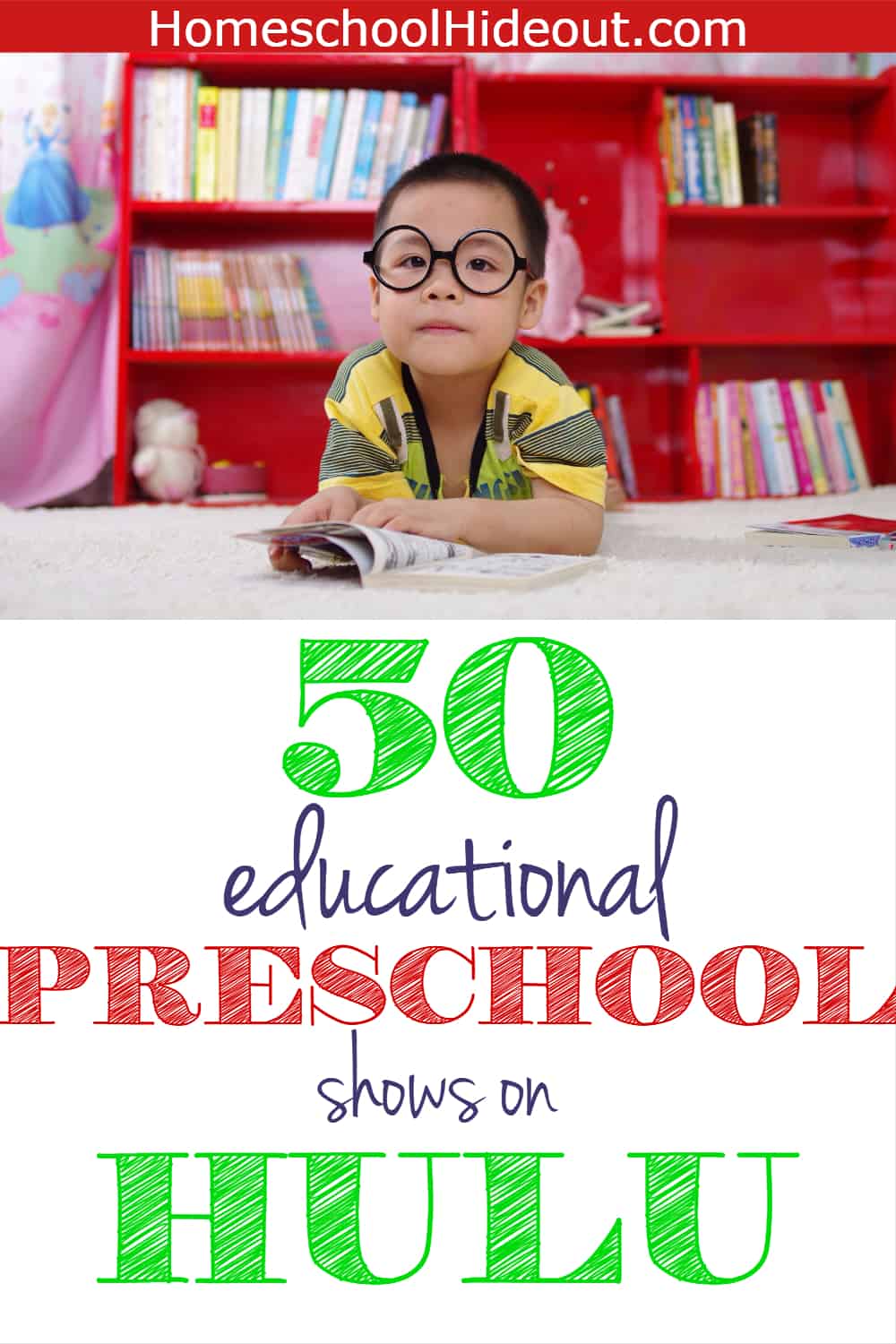 This list of 50 educational preschool shows on Hulu is the BEST I've seen! I'm adding these to my watch list to make my life a little easier. #learningathome #preschool #prek #homeschool #totschooling