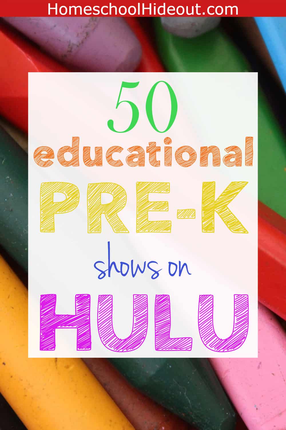 This list of 50 educational preschool shows on Hulu is the BEST I've seen! I'm adding these to my watch list to make my life a little easier. #learningathome #preschool #prek #homeschool #totschooling