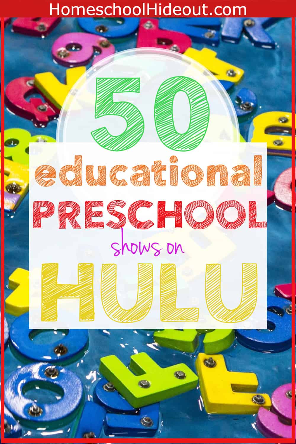 This list of 50 educational preschool shows on Hulu is the BEST I've seen! I'm adding these to my watch list to make my life a little easier. #learningathome #preschool #prek #homeschool #totschooling