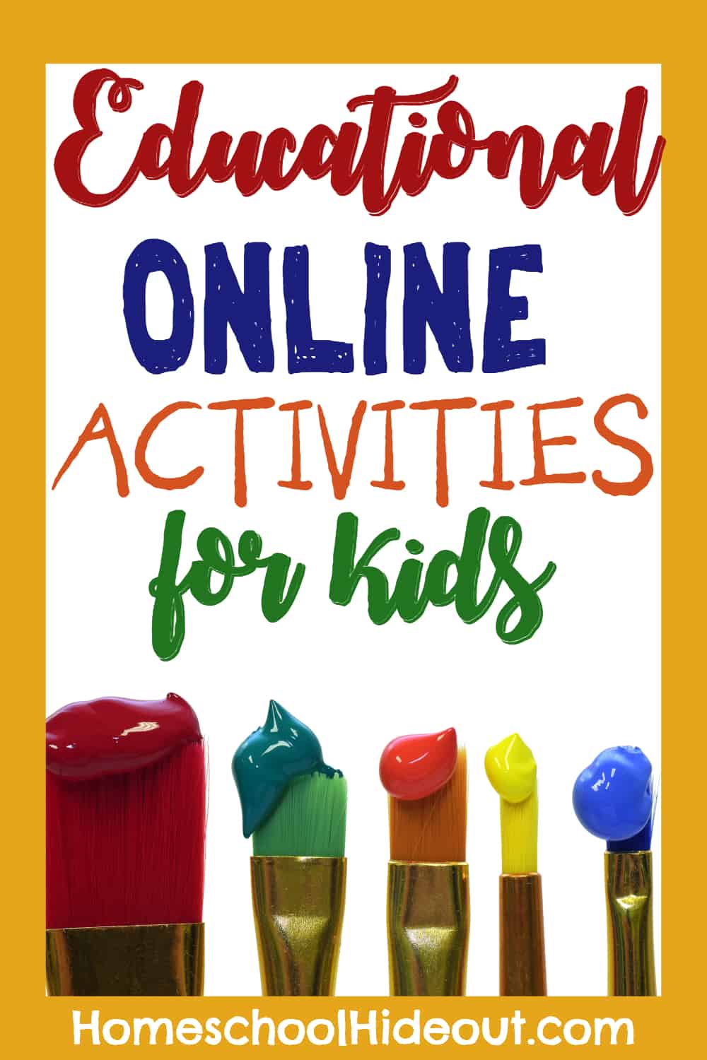 Great ideas for educational online activities to do inside! Perfect for snow days.