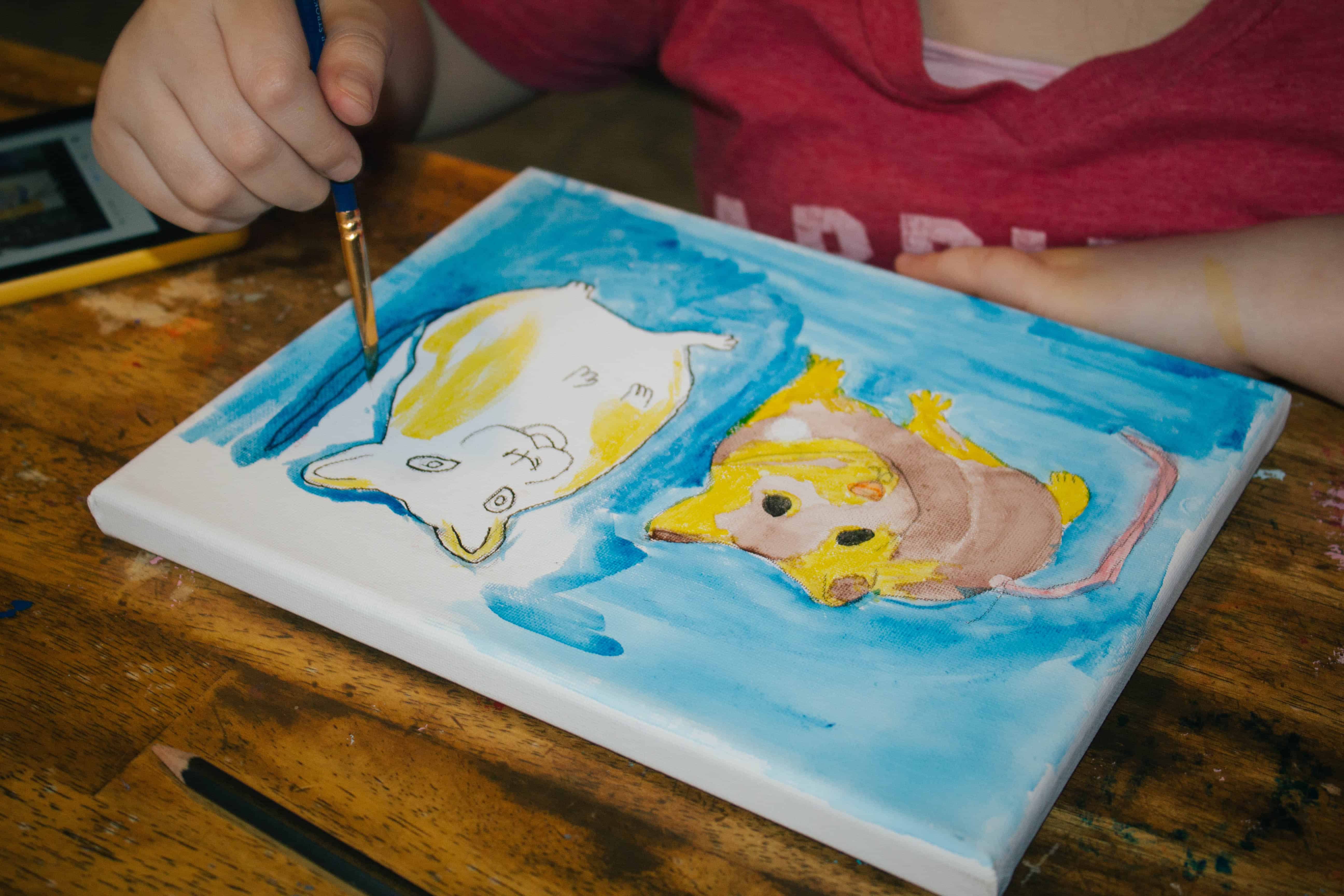 Check out some of my favorite paintings me and my kiddos have created using Masterpiece Society!
