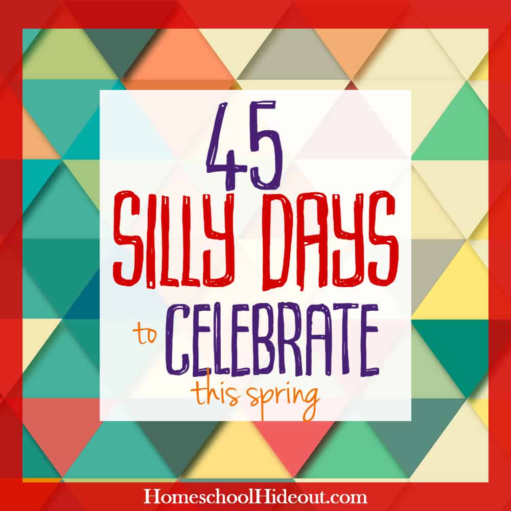 Looking for some silly days to celebrate in spring? Pack this season full of fun for the kiddos, with little celebrations all month!
