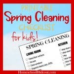Spring Cleaning Checklist for Kids (Free Printable!)