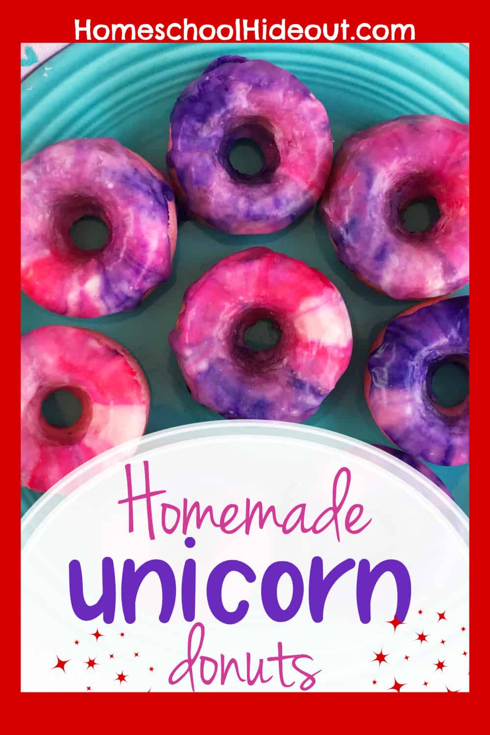 Whip up a batch of homemade unicorn donuts that the whole family will love!