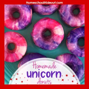 Whip up a batch of homemade unicorn donuts that the whole family will love!