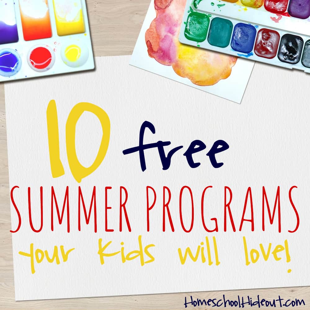 Check out these totally FREE summer programs being offered by Homeschool Buyers Co-Op!