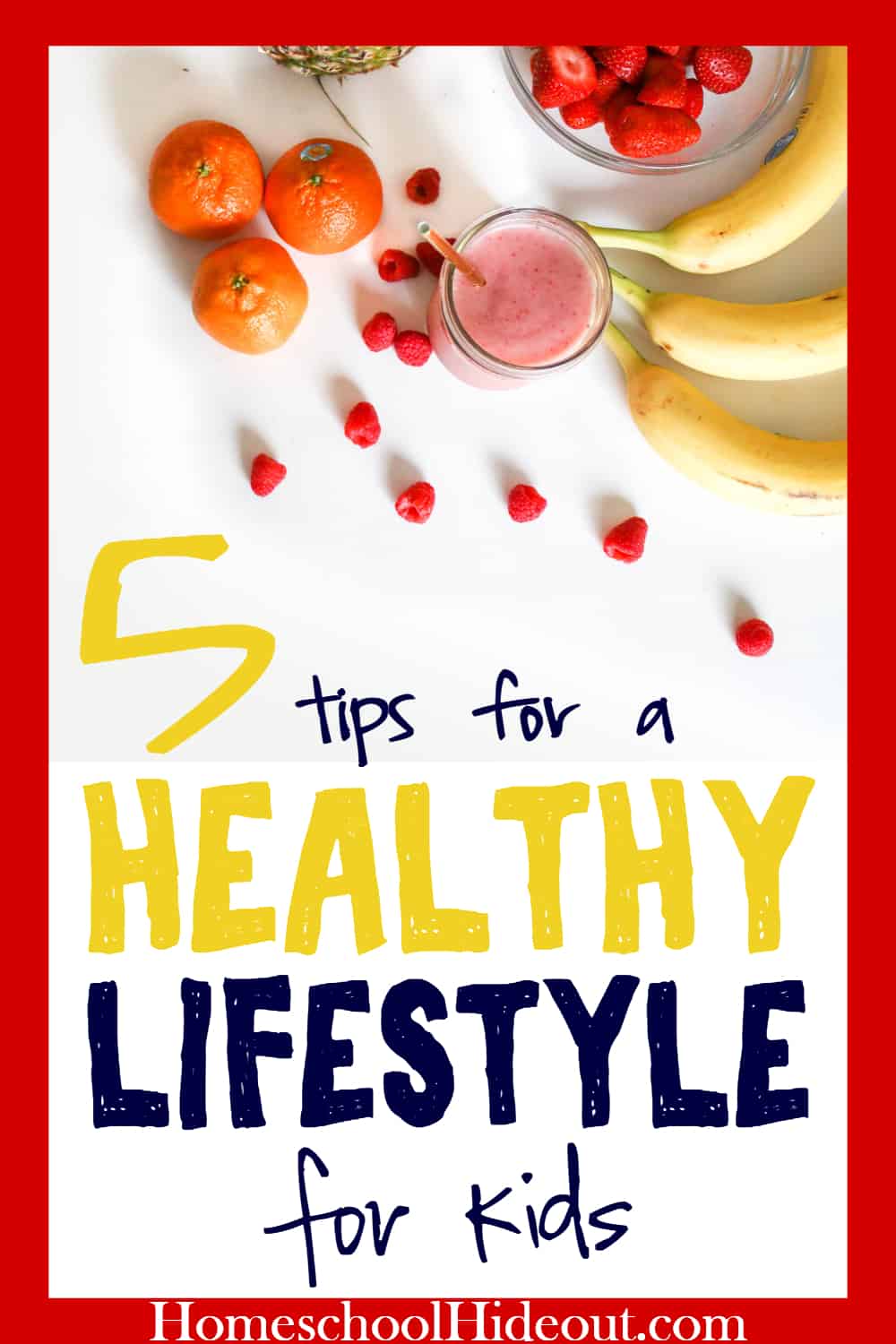 Promote a healthy lifestyle for kids with simple changes to their routine. These 5 tips will make your life easier and make your kids more healthy!