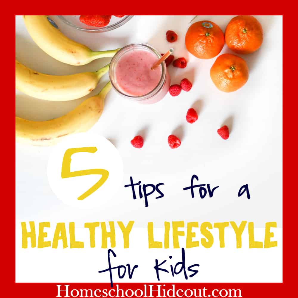 Promote a healthy lifestyle for kids with simple changes to their routine. These 5 tips will make your life easier and make your kids more healthy!