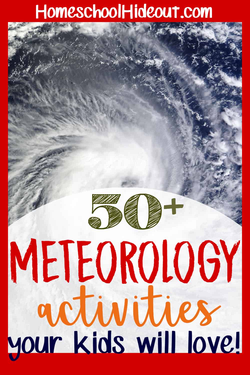 Add some fun to your meteorology unit study with these hands-on learning ideas. There's videos, snacks, books, games and so much more! #science #meteorology #homeschoolers #tgatb #meteorology #weather