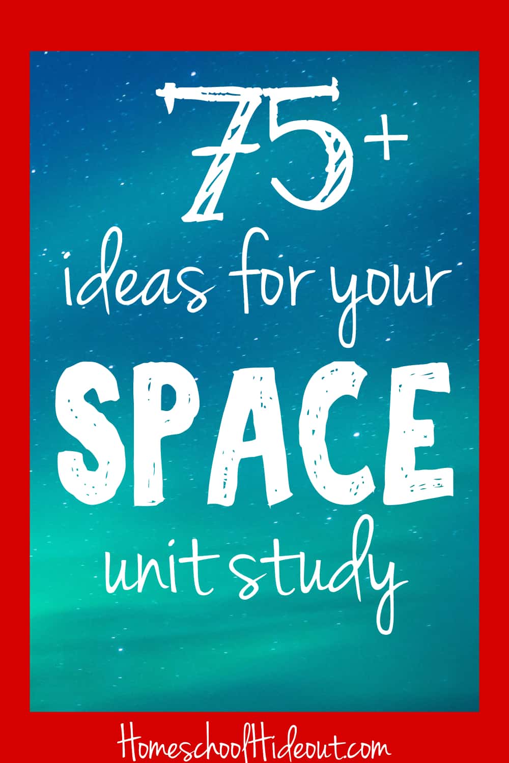 Looking for ideas to make your space unit study more fun? We've got ya covered! With 75 ideas from slime to sticker books, there's something for everyone. #science #space #tgatb #homeschool #homeschoolers #homeschooling #educational #unitstudy