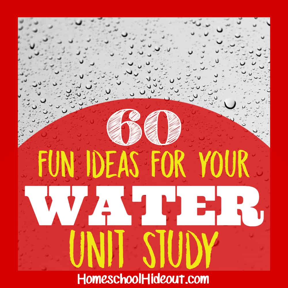 Looking for fun ideas to enjoy with your water unit study? We've got ya covered! #waterunitstudy #tgatb #thegoodandthebeautifulwater #h20 #homeschool #educationalactivities