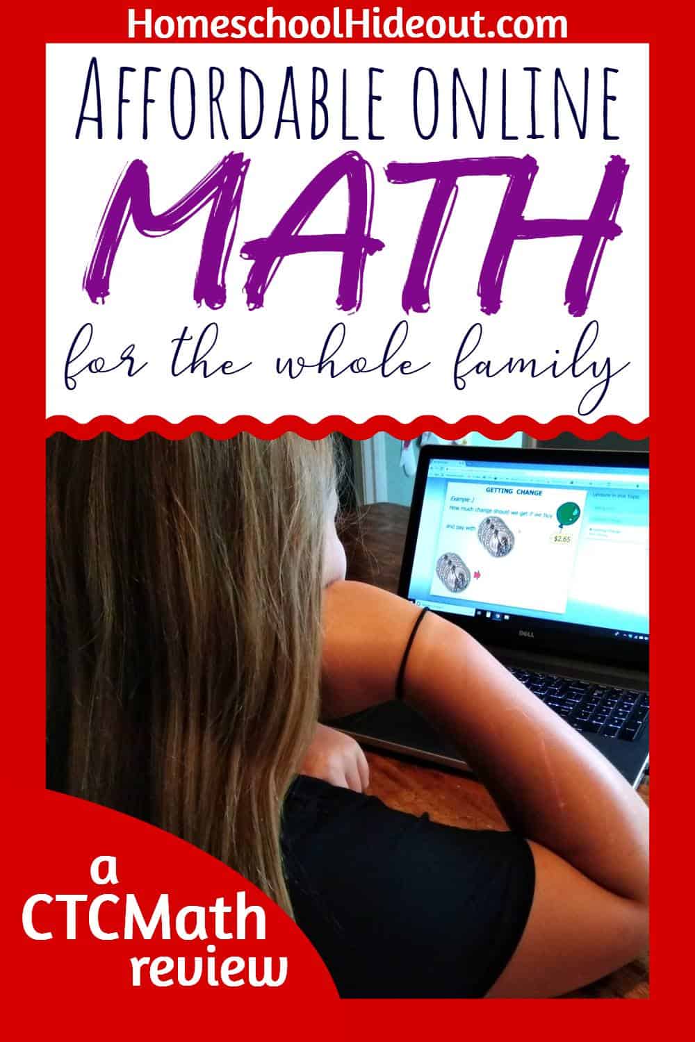 If you're looking for a curriculum that's perfect for the whole family, you don't want to miss CTCMath! It's affordable and thorough, perfect for any budget!