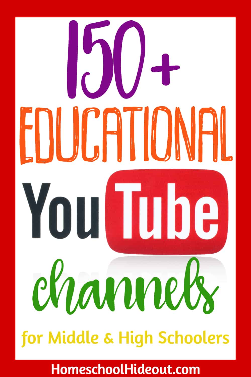 Make learning fun with educational YouTube Channels! #technology #homeschool #YouTube #homeschoolers #onlinelearning