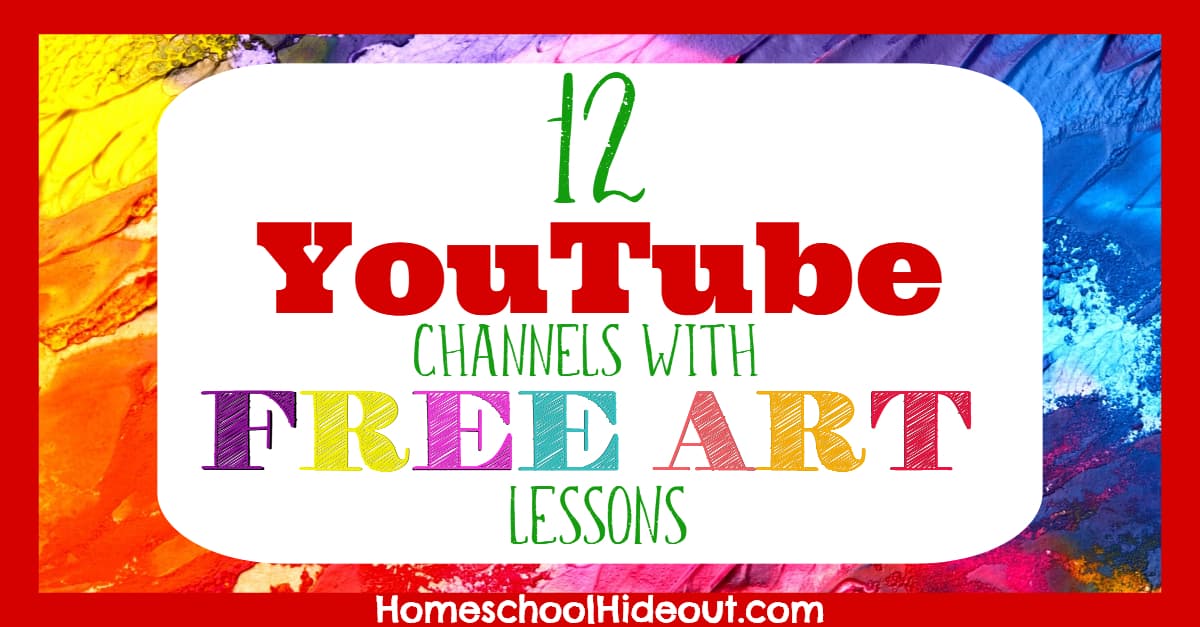 12 Art Lessons on YouTube Your Kiddos will Love! - Homeschool Hideout