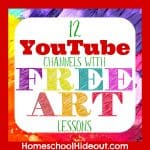 Let your budding artist grow with art lessons on YouTube! #art #acrylic #painting #homeschoolers #homeschooling #artforhomeschoolers #freeartlessons