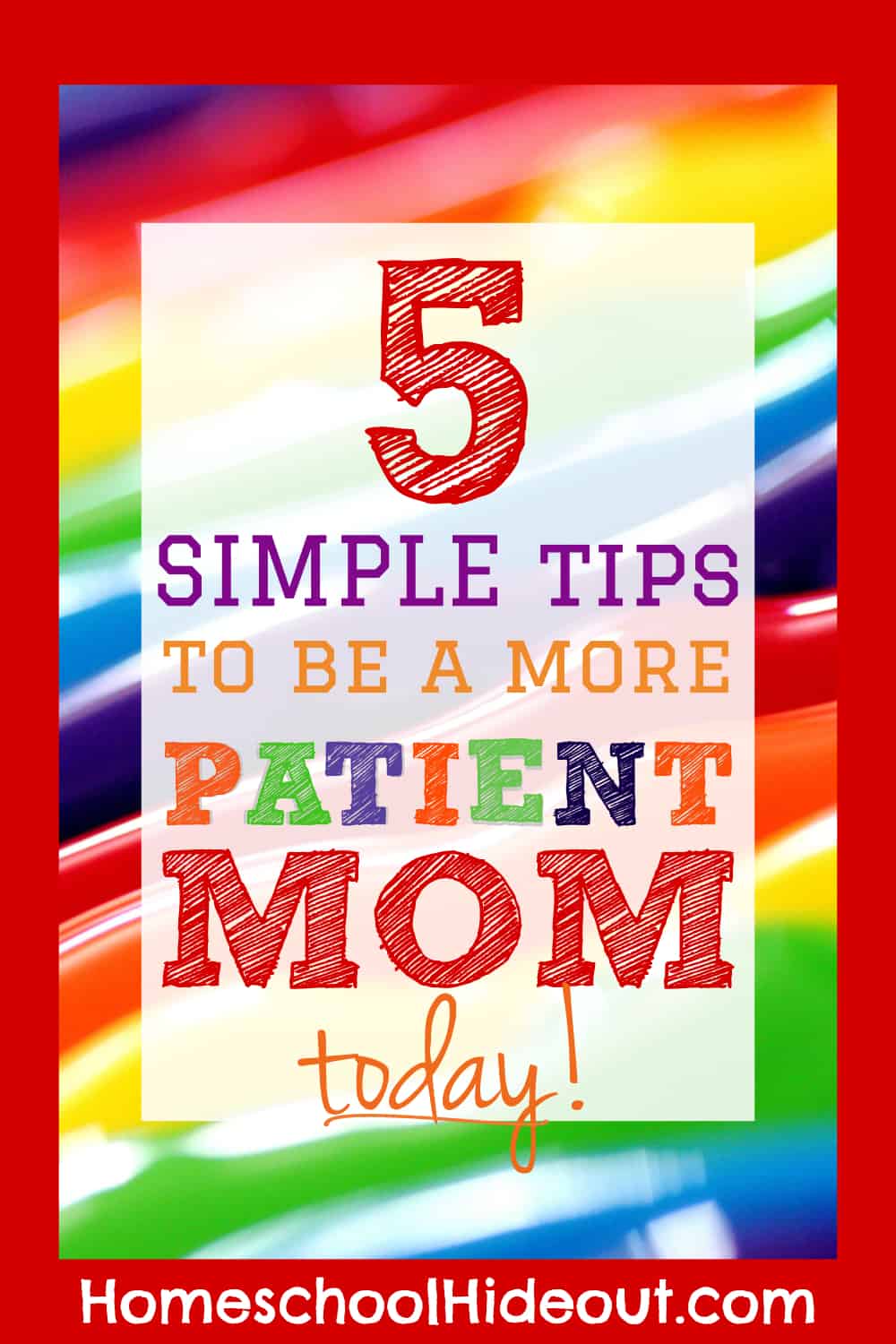 Become a more patient parent with these 5 simple tips! #parenting #patience #handsonparenting #keepcalm