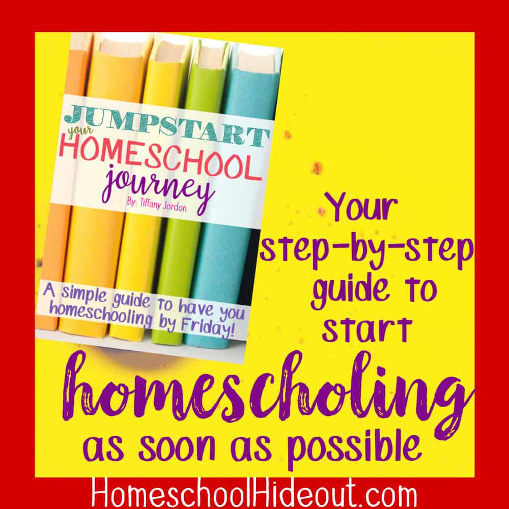 Jumpstart Your Homeschool Journey with this easy to use guide. All the big decisions are broken down into bite-sized tasks! Be homeschooling by Friday! #homeschooling #coronavirus #kidsathome #learningathome