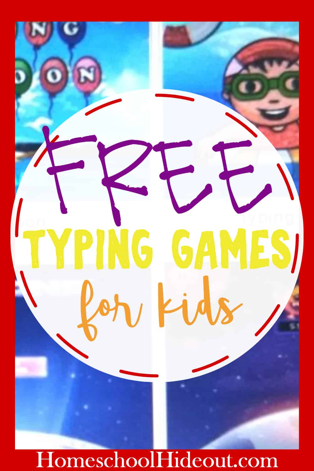 Check out these free typing games for kids! They'll learn home row and so much more, while having fun! #typingclass #typing #typinggames #homeschoolers #homeschooling