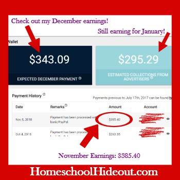 Check out how I make $1,000 a month from home, while homeschooling my kids! #bloggingincome #blogging #makemoneyathome