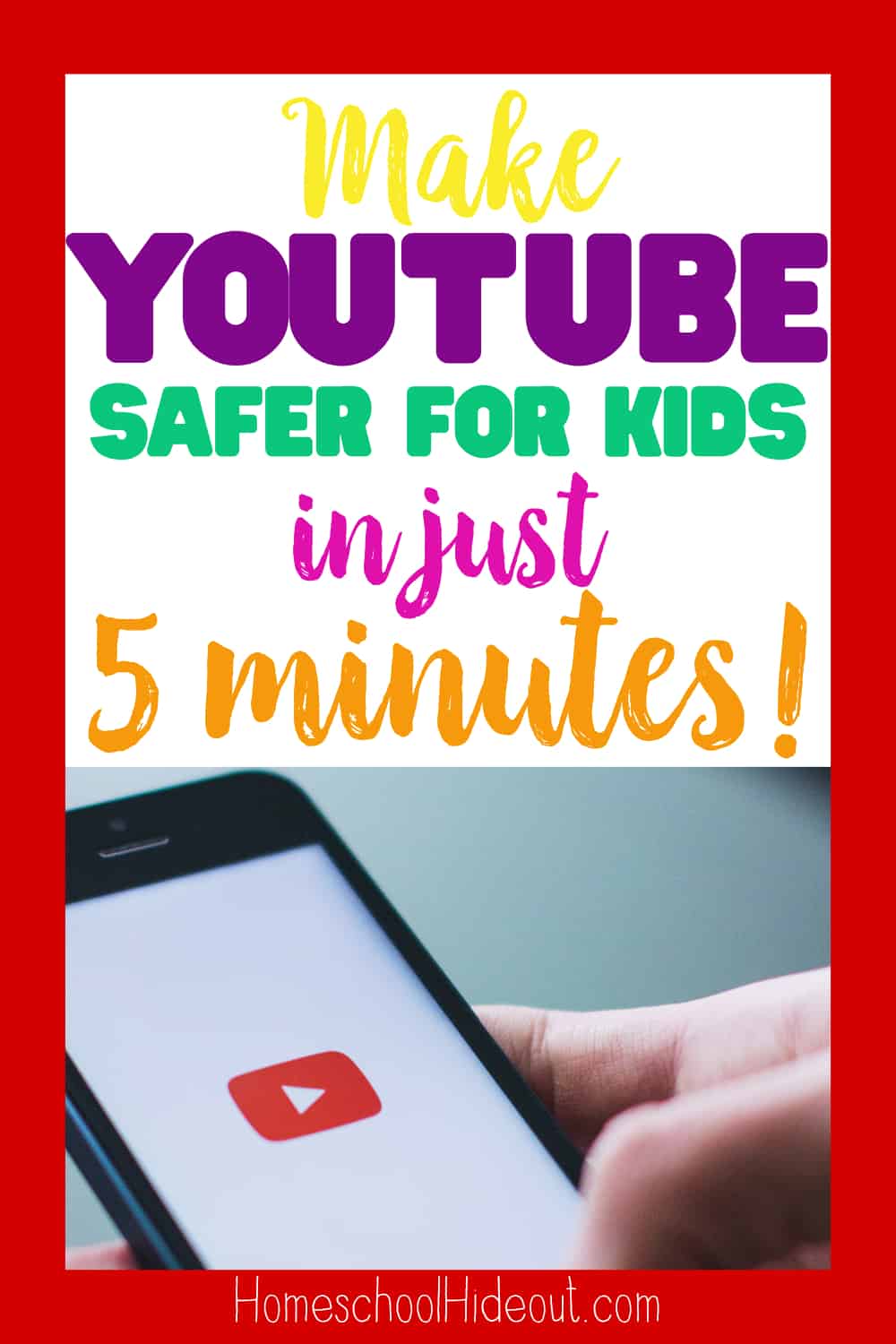 It's easy to make YouTube safe for kids these days! Simply install Safe Vision, a free app that monitors your kiddos YouTube use. #youtube #homeschool #safevisionapp