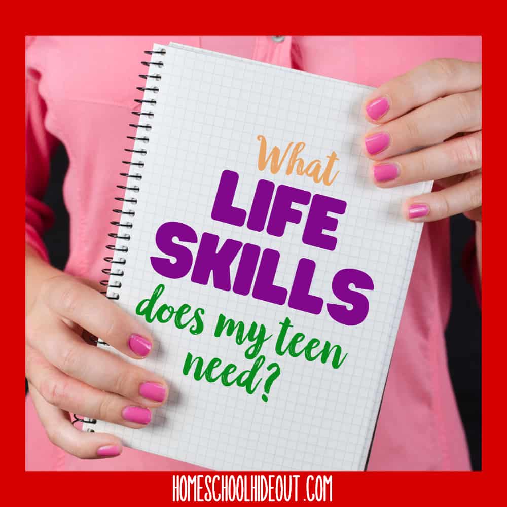 What are the most important life skills for teens? This covers them all! From time management to balancing a checkbook, they're taken the guesswork out of it all! #lifeskills #homeschoolers #teenagers #parentingteens