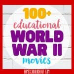Learn history while binging on educational WWII movies! This list has them all! #learnwithmovies #amazonprime #homeschool #homeschoolers