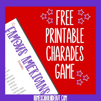 Take history to a new level with this super fun "Famous Americans" charade game for kids! From Dolly Parton to Abe Lincoln, have fun while proving your American-ness! #4thofjuly #america #partygames #freeprintables