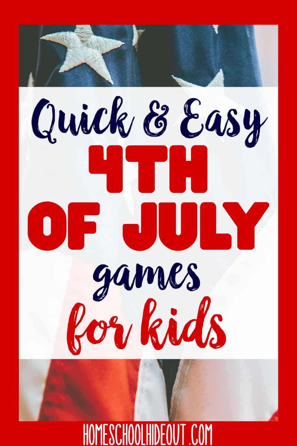 Looking for quick and easy 4th of July games for kids? Check out our "50 Famous American" Charades game for kids! They'll love it and it's a cinch to throw together at the last minute! #4thofjuly #kidsgames #freeprintables