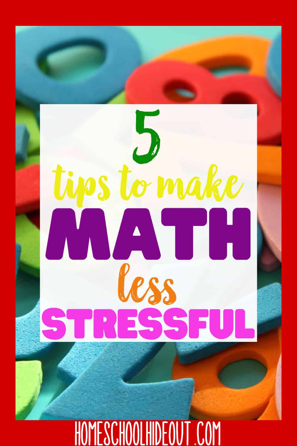 Take the stress out of math with these simple tips! #4 has done wonders for our homeschool! #homeschool #math #onlinegames